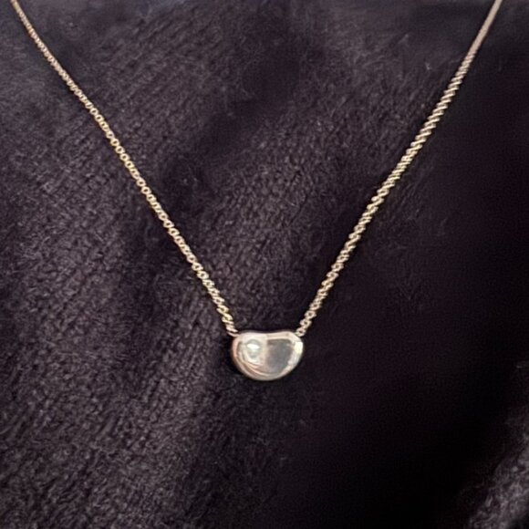 Tiffany & Co. Elsa Peretti® Bean® design Pendant Necklace Sterling Silver - Picture 3 of 15